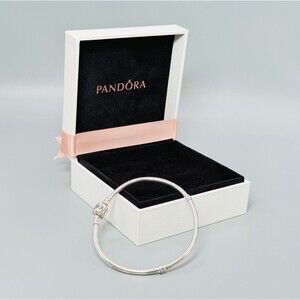 Pandora Sterling Silver Snake Chain Bracelet 7.9" 20cm 590702HV-20 NWT Box